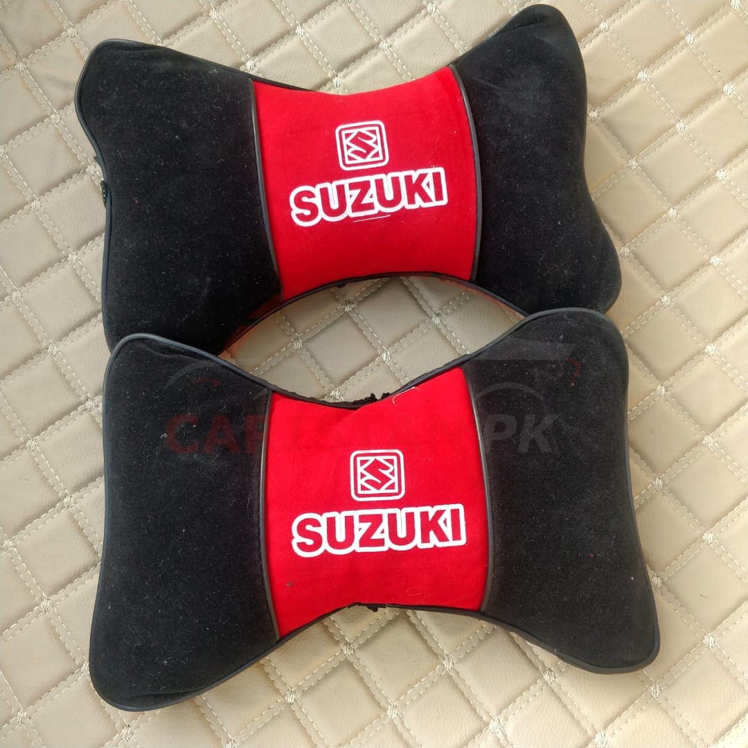 Black & Red Suzuki Neck Rest Pillow