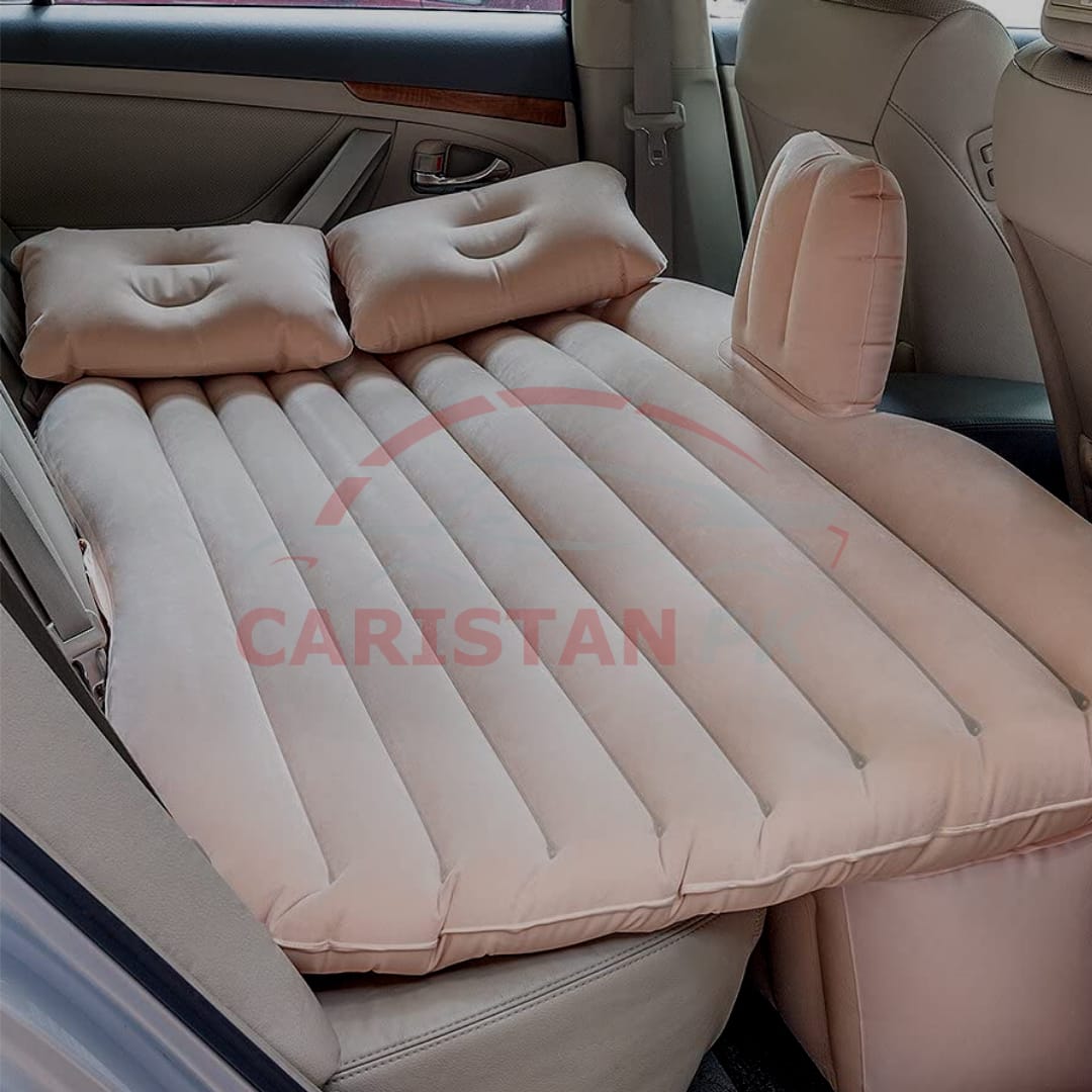 Car Back Seat Inflatable Air Mattress Bed Premium Quality Beige