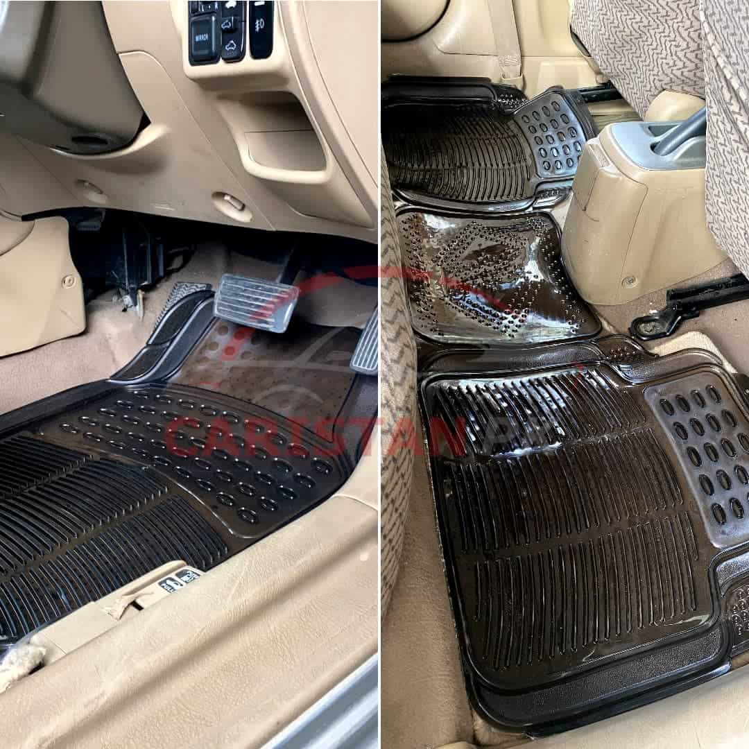 Universal Smoke Silicone Floor Mats 3 Piece