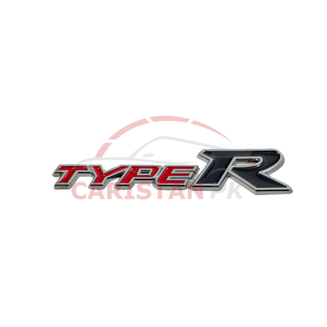 Type R Car Emblem Red & Black