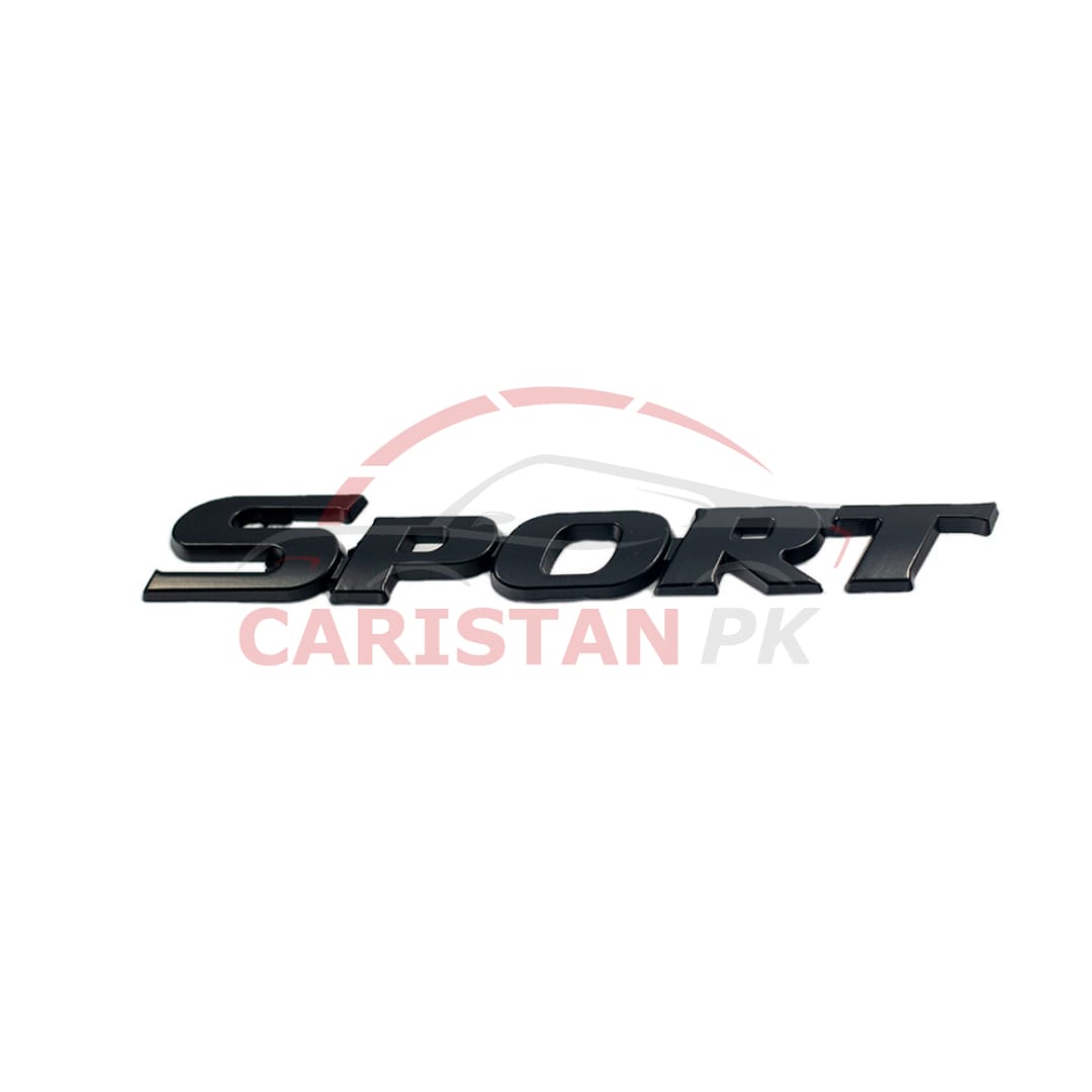 Sport Car Emblem Black