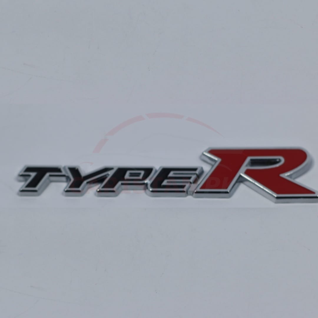 Type R Car Emblem Black & Red