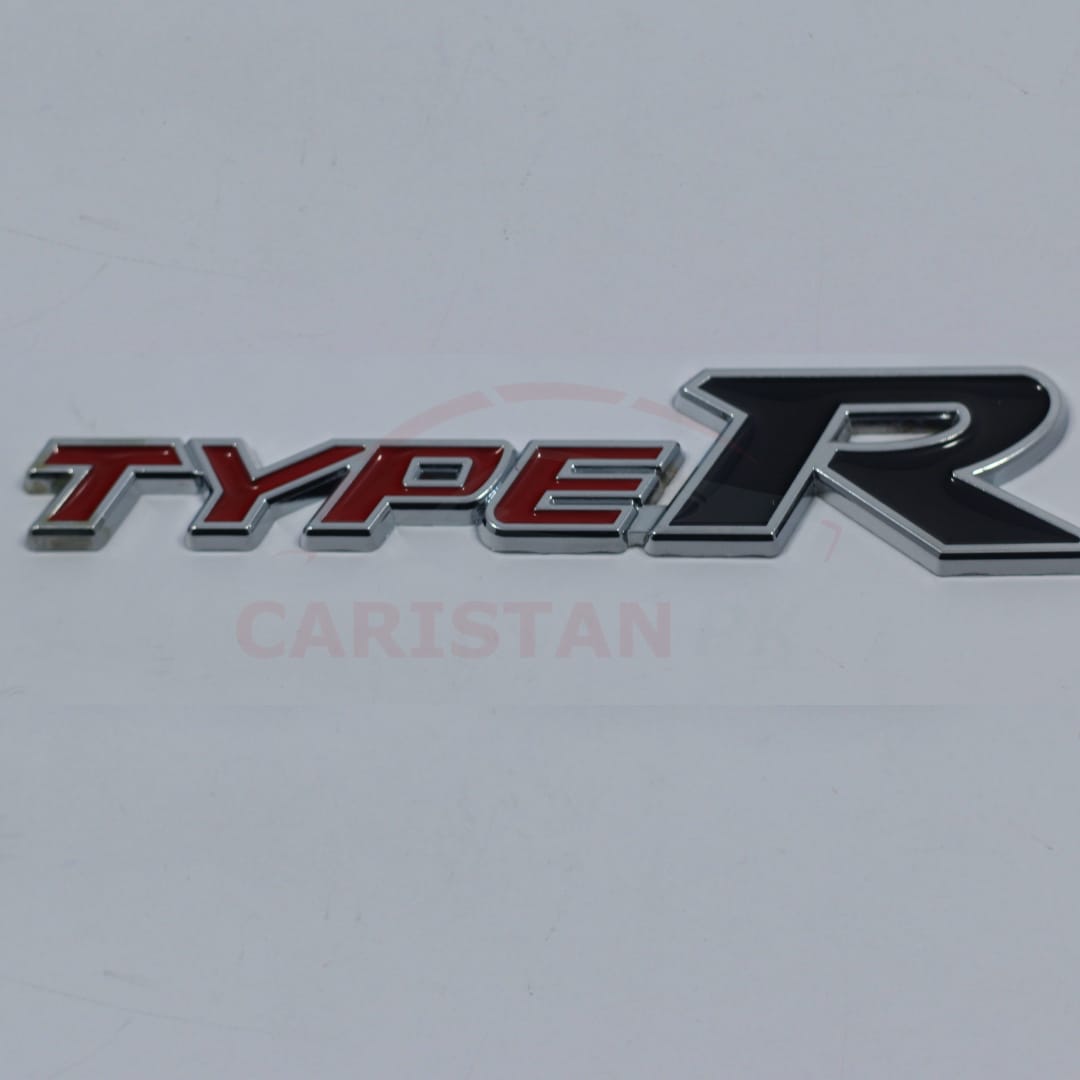 Type R Car Emblem Red & Black