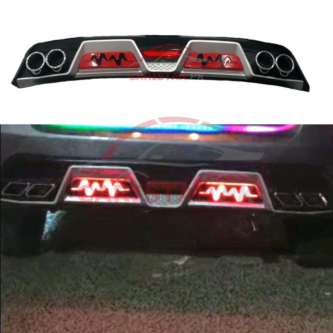 Universal Dual Exhaust Diffuser Red & Black