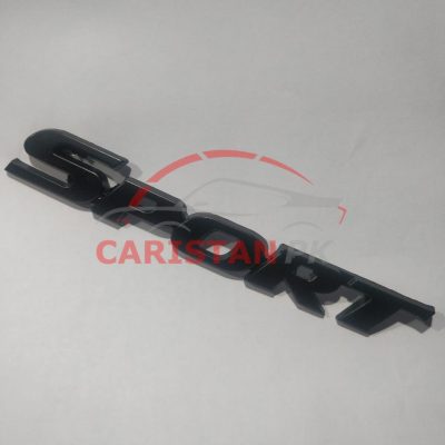 Sport Car Emblem Black
