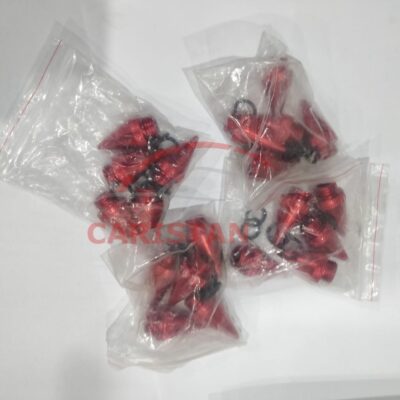 Blox Spike Wheel Lug Nuts Red 1.5mm