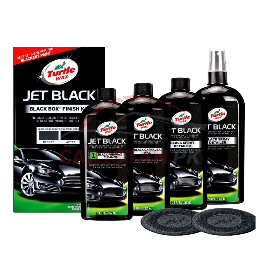 Turtle T3KT Wax Jet Black Box Car Cleaning 5 in 1 Polish Kit