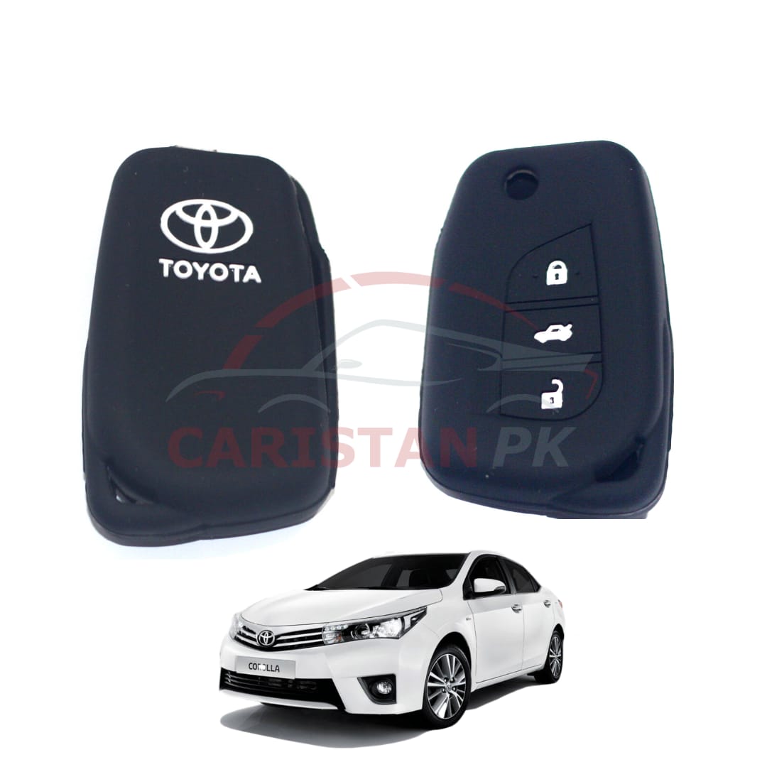 Toyota Corolla Silicone PVC Key Cover Jack Knife Key 2014-22