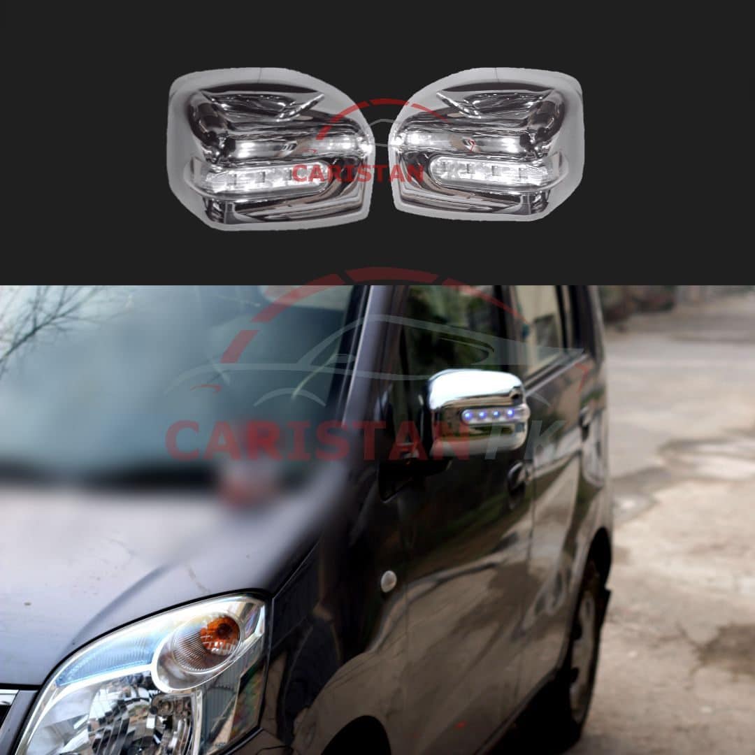 Suzuki Wagon R LED Side Mirror Chrome Cover Pakistan Variant