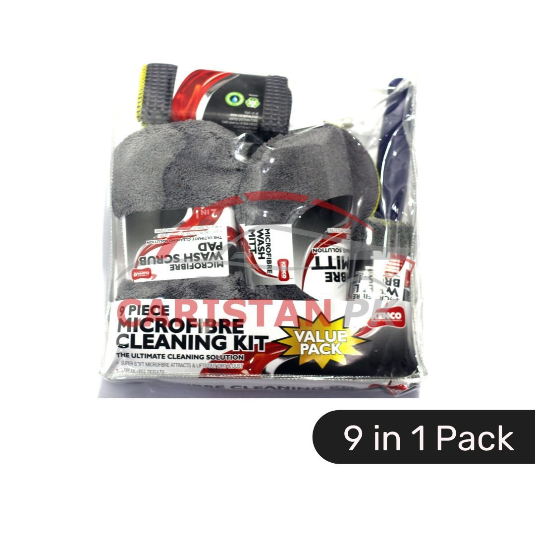 Kenco Car Cleaning Microfiber Pack 9 in 1