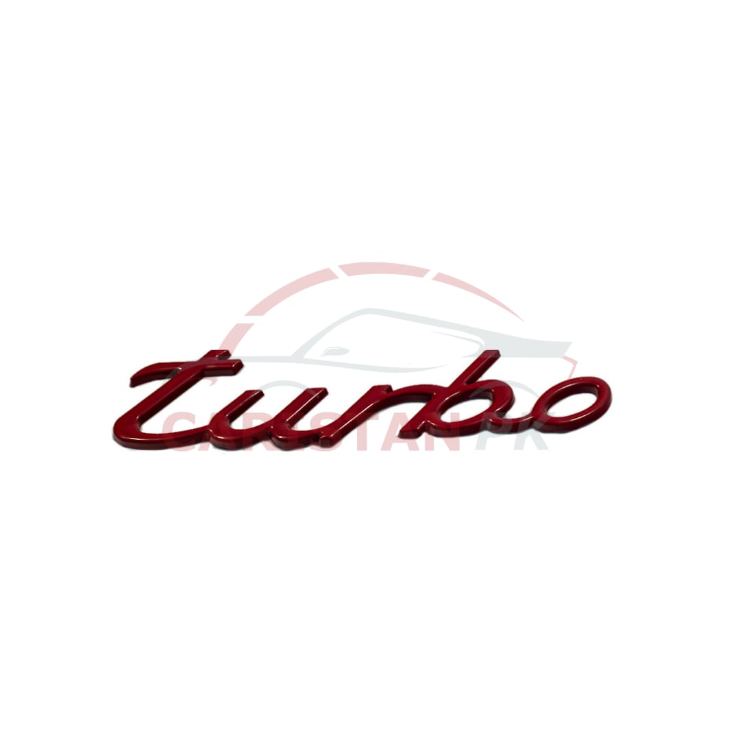 Turbo Car Emblem Red