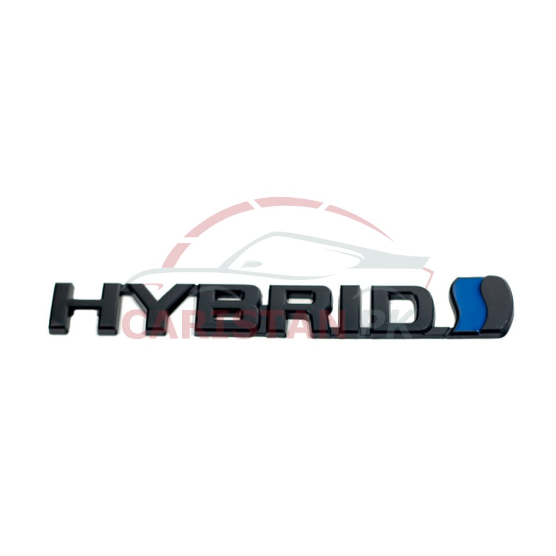 Hybrid Car Emblem Black