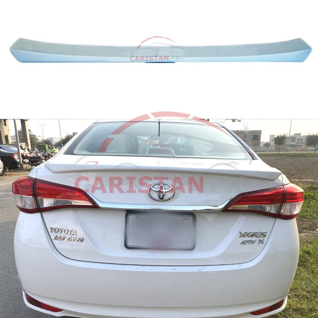 Unpainted Toyota Yaris Trunk Spoiler Without LED