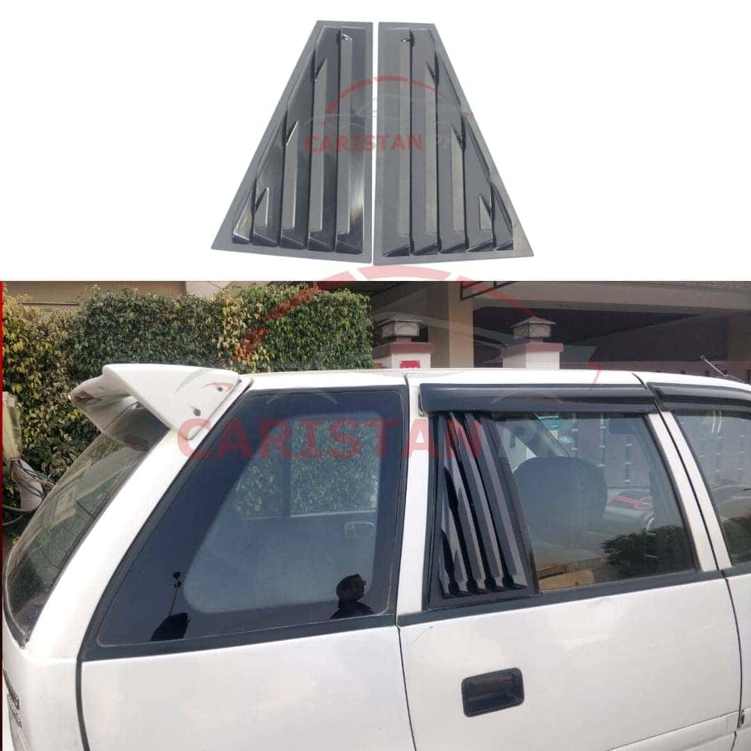 Suzuki Cultus Window Quarter Glass Evo Louver Cover Vent Set 2002-16 Model