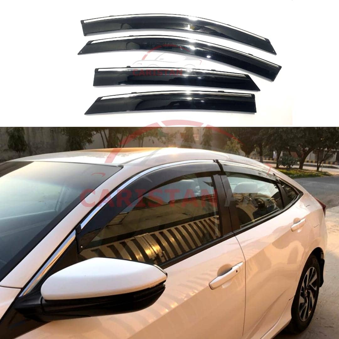 Honda Civic Mugen Style Air Press With Chrome 2017-22 Model