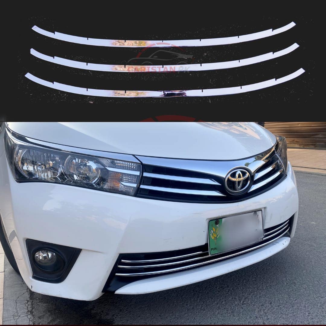 Toyota Corolla Front Lower Grille Chrome Trim 2014-16 Model