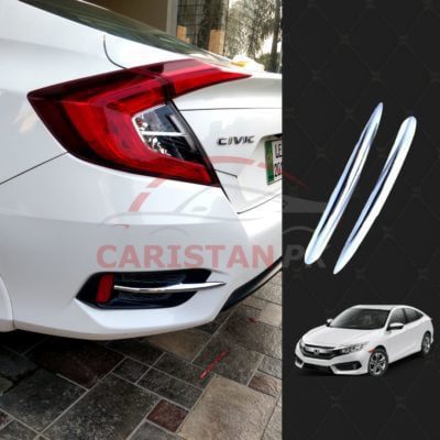 Honda Civic Rear Half Chrome Reflector Trim 2016-21