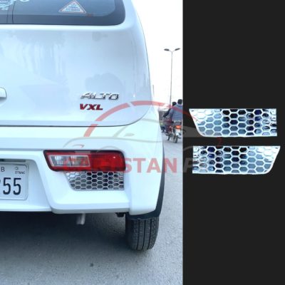 Suzuki Alto Brake Lamp Honey Comb Chrome Trim Covers 2017-23