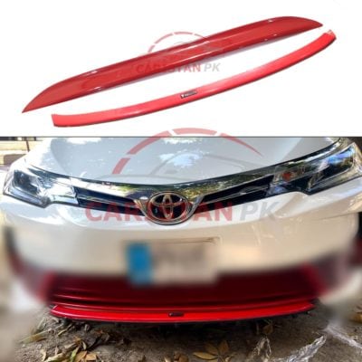 Toyota Corolla Lower Lip Red Moulding 2017-21 Model