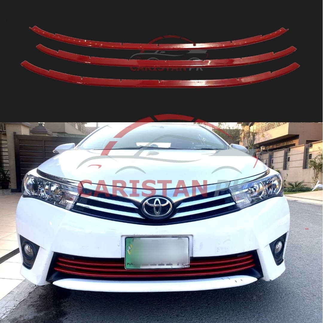 Toyota Corolla Lower Grille Red Trim 2014-16