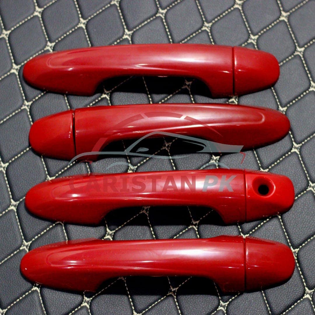 Toyota Yaris Door Handle Cover Red