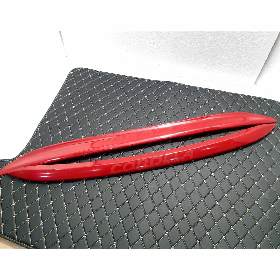 Toyota Corolla Bumper Lower Lip Red Moulding Set 2014-16