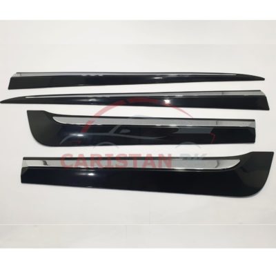 Toyota Corolla Chrome Door Moulding With Black Body Plastic 2014-22