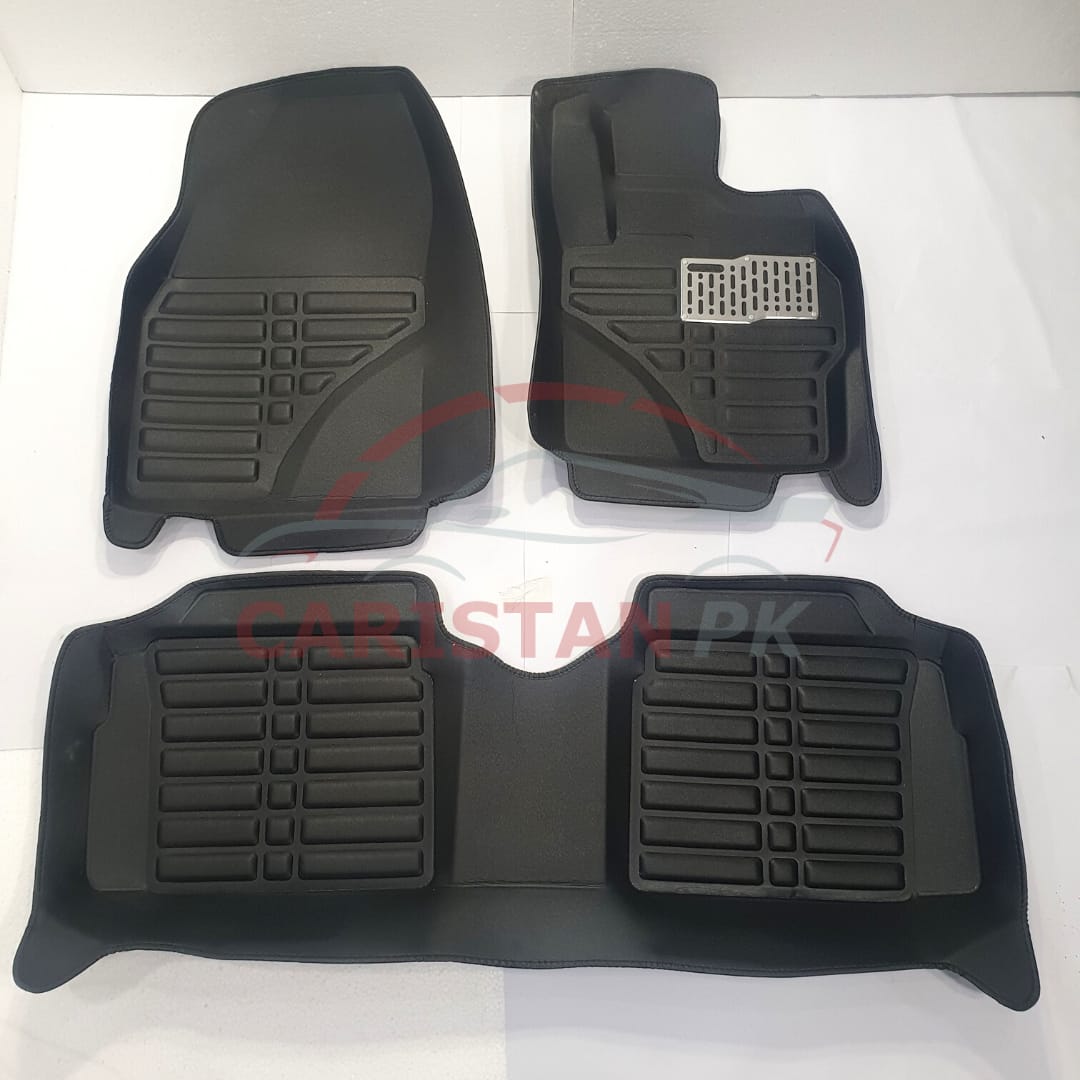 Toyota Aqua 5D Floor Mats Black 2011-16