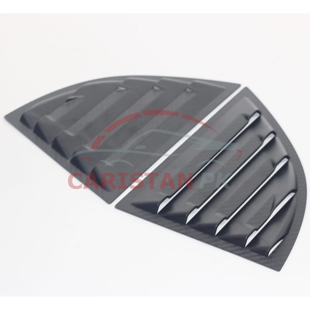 Honda Civic Window Quarter Glass Evo Louver Cover Vent Set 2001-05