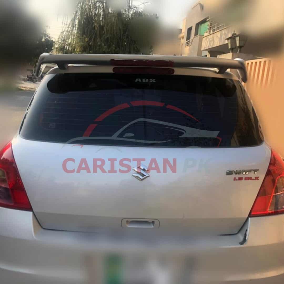 Unpainted Universal Roof Spoiler With Brake Light For Hatchbacks