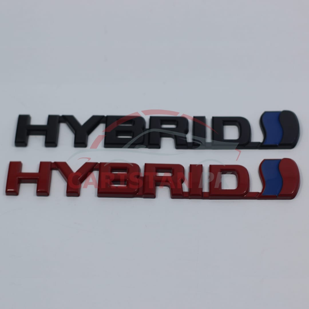 Hybrid Car Emblem Black