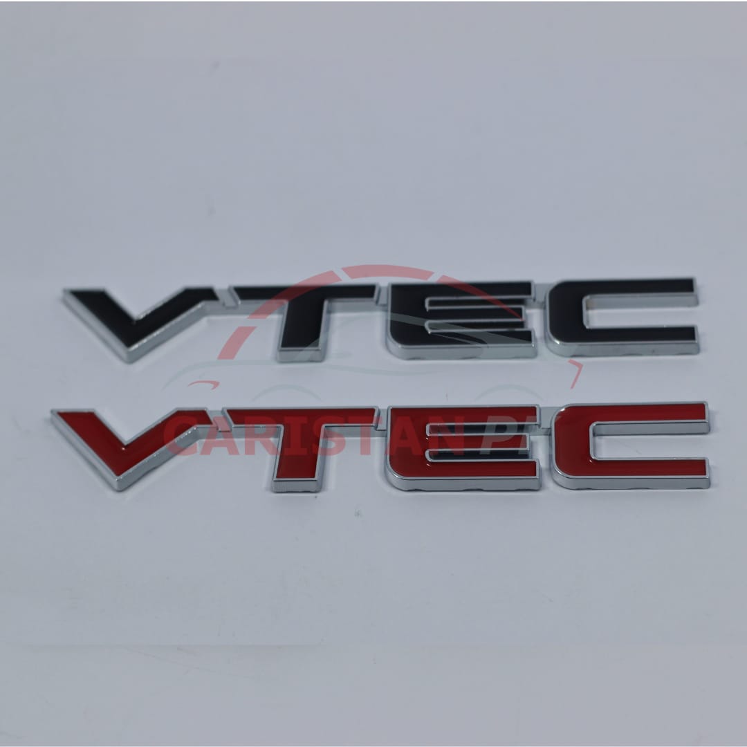 VTEC Car Emblem Red