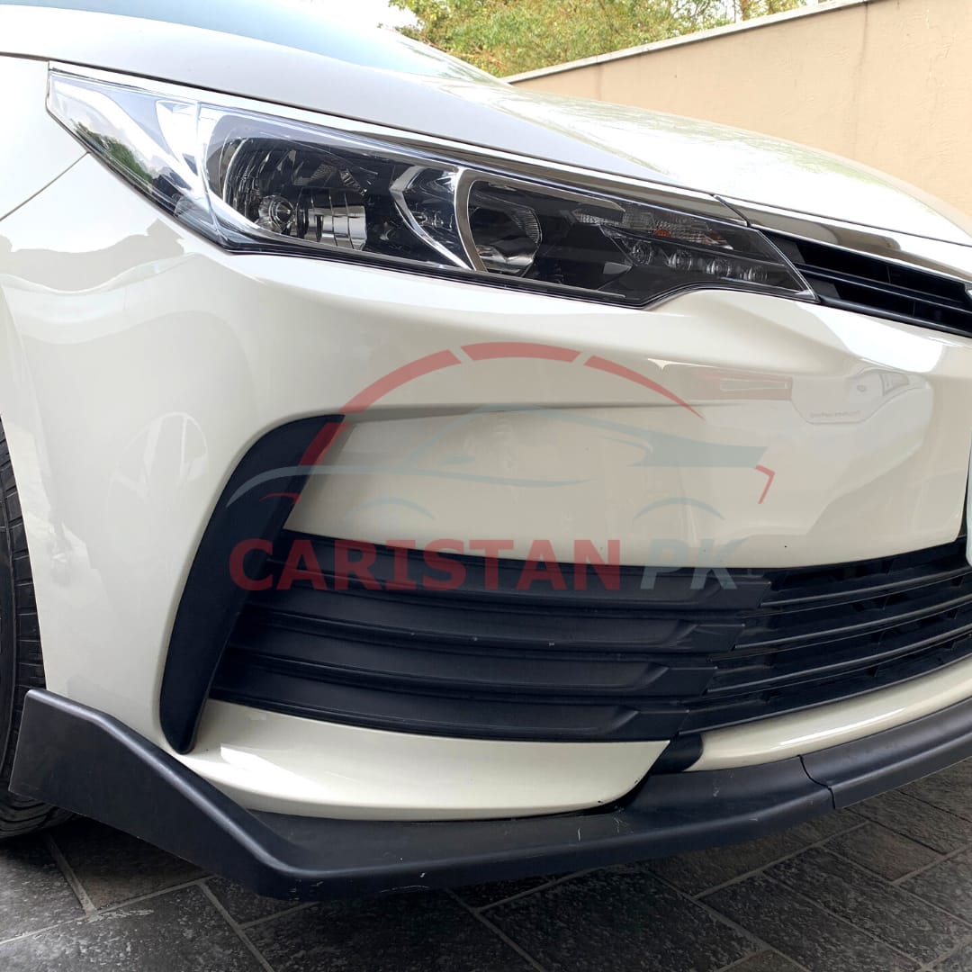 Toyota Corolla Front Bumper Splitter Matt Black 2017-21