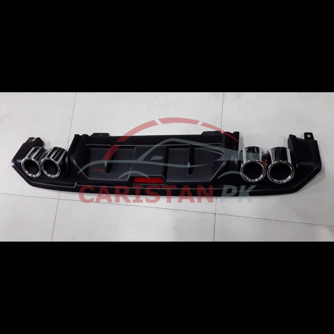 Honda Civic Bumper Diffuser Black 2016-21 Model