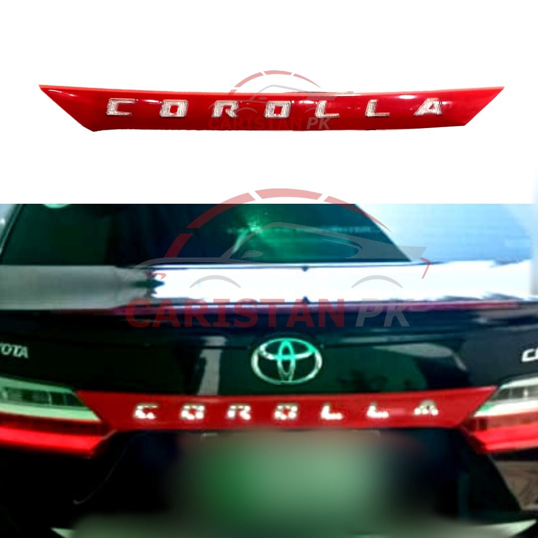 Toyota Corolla LED Garnish Red With White LED 2014-23