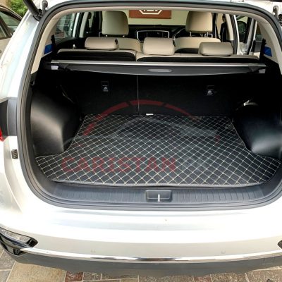 KIA Sportage 7D Trunk Protection Mat Black With Beige Stitch