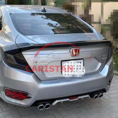 Honda Civic Bumper Diffuser Silver 2016-21 Model