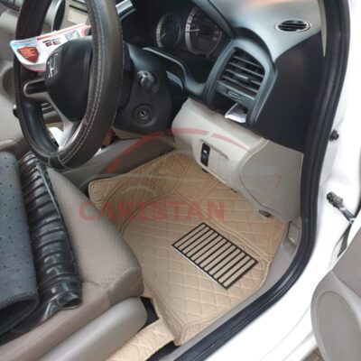 Honda City 7D Floor Mats Beige 2009-21