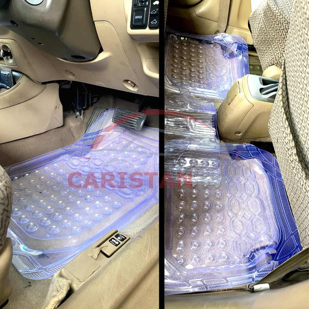 Universal Transparent Silicone Car Floor Mats 5 Piece