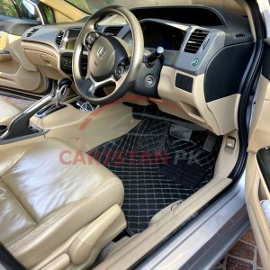 Honda Civic Rebirth 7D Floor Mats Black