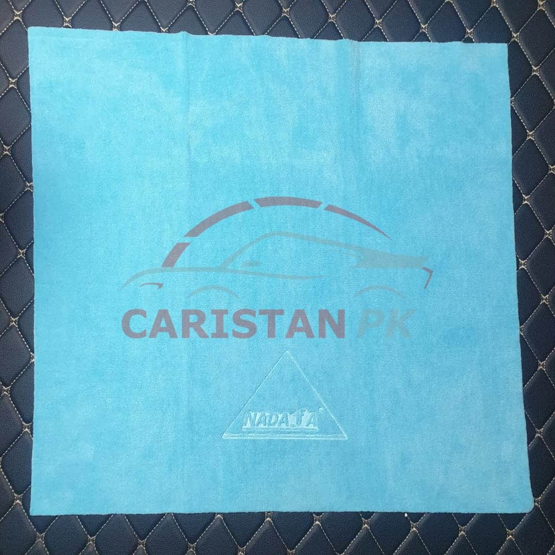 Nadafa Edgeless Microfiber Car Detailing Cloth Cyan