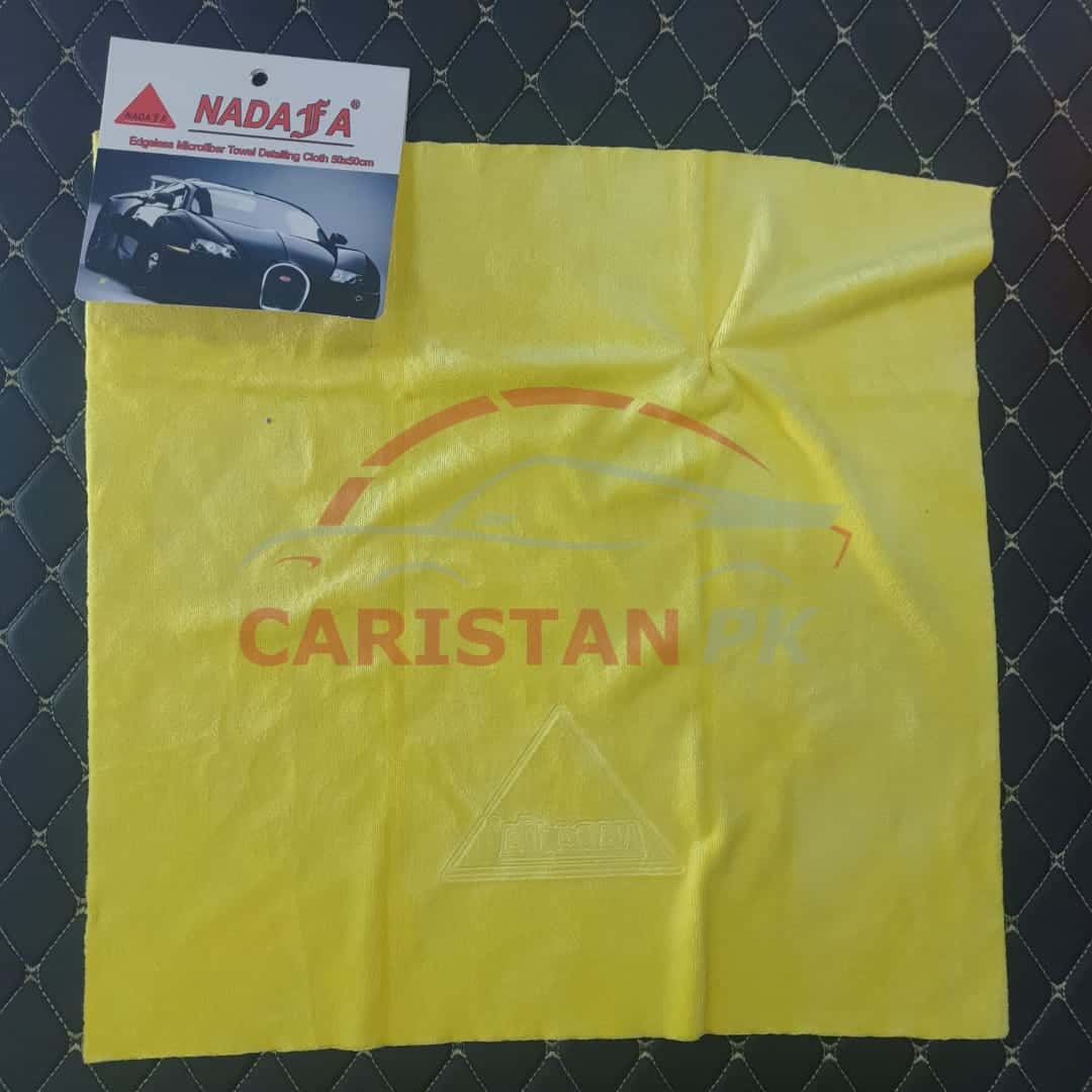 Nadafa Edgeless Microfiber Car Detailing Cloth Yellow