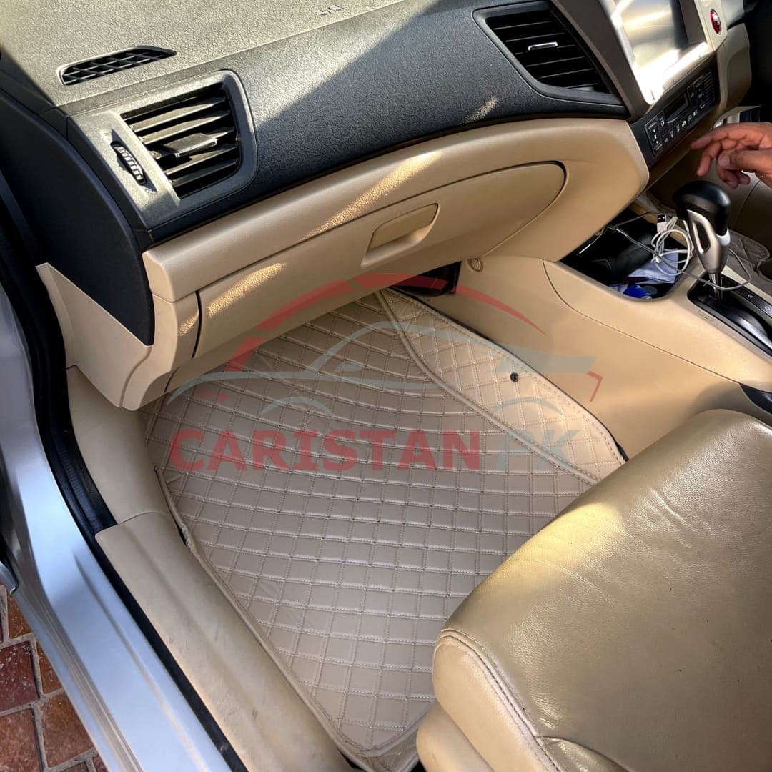 Honda Civic Rebirth 7D Floor Mats Beige 2012-15