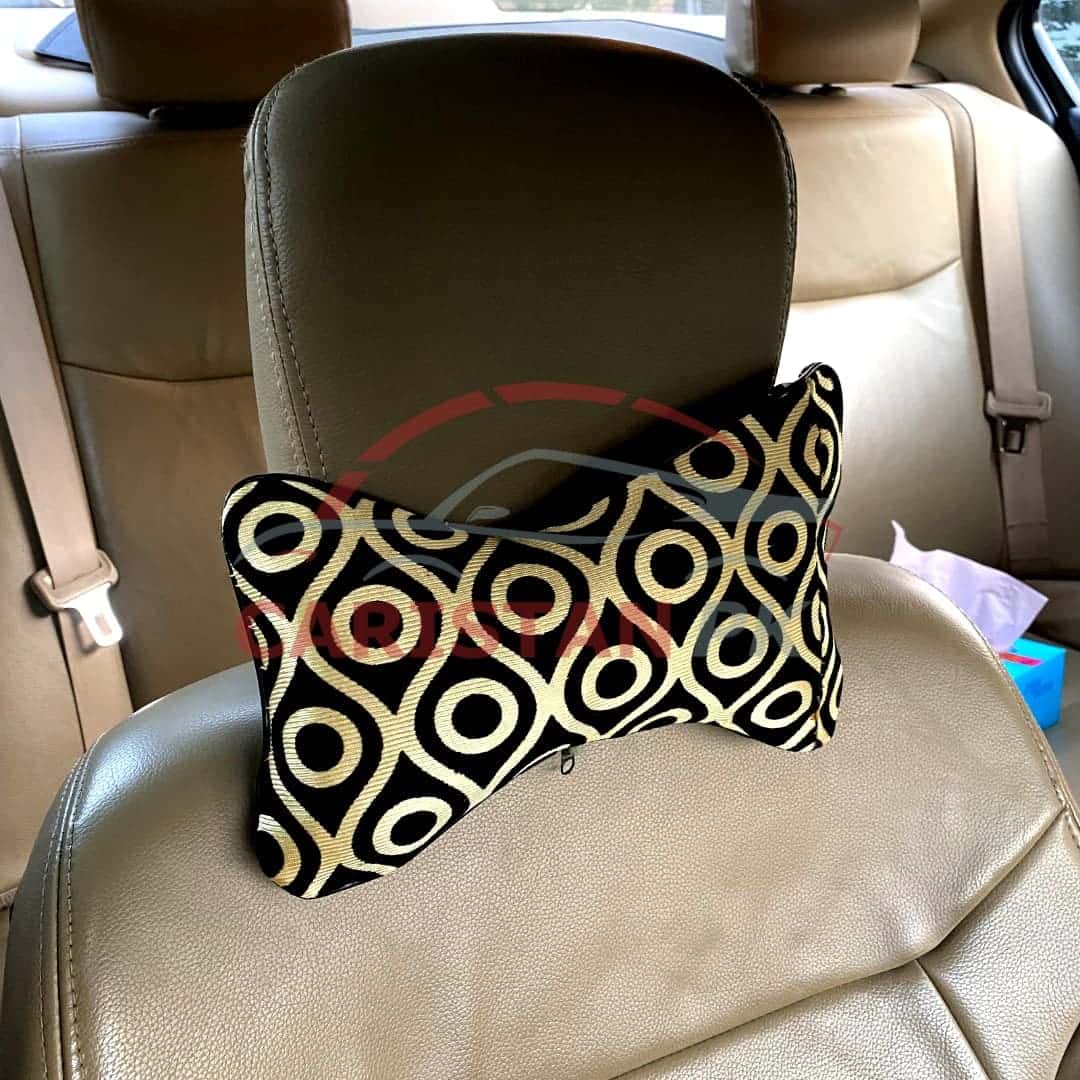 Black & Golden Neck Rest Pillow