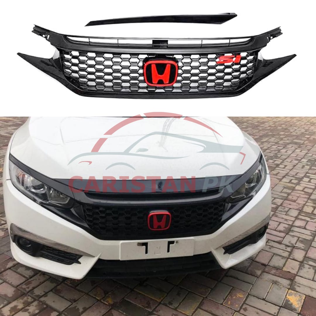 Honda Civic SI Grille Black With Logo 2016-21