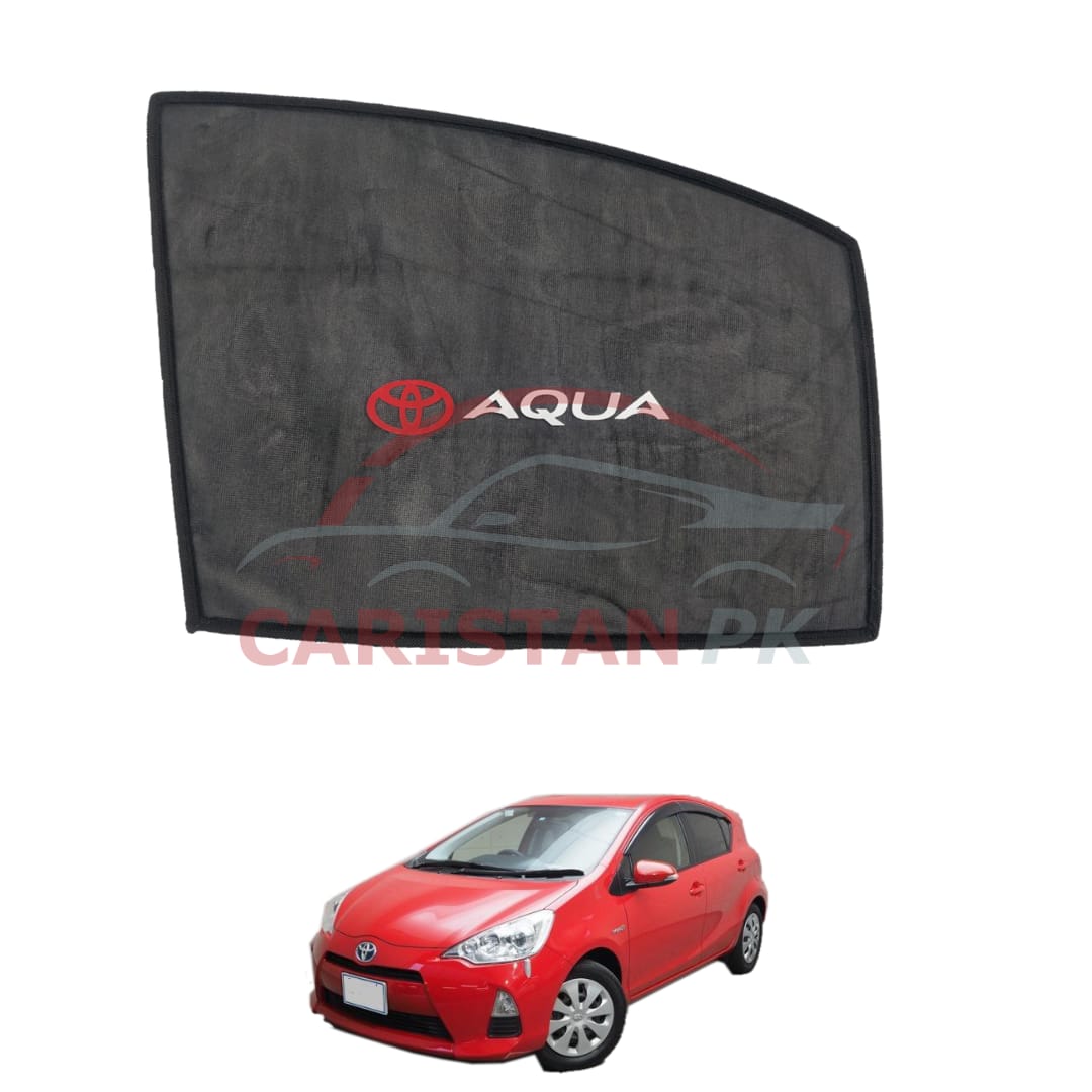 Toyota Aqua Sunshades With Logo 2011-16 Model