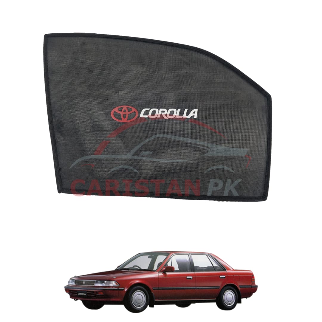Toyota Corolla Sunshades With Logo 1987-90