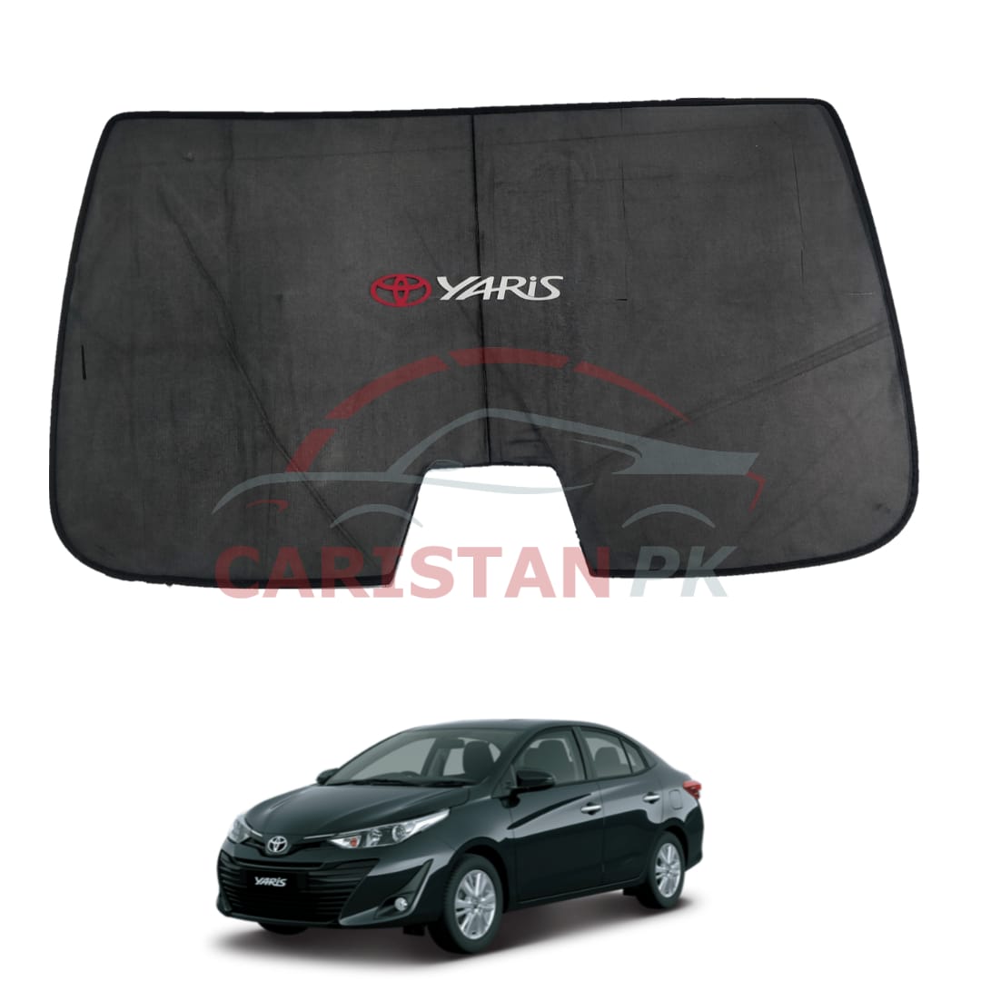 Toyota Yaris Back Screen Curtain With Logo