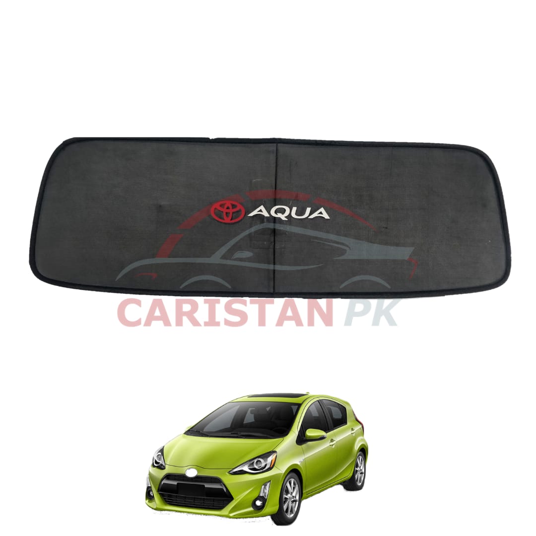 Toyota Aqua Back Screen Curtain With Logo 2017-22