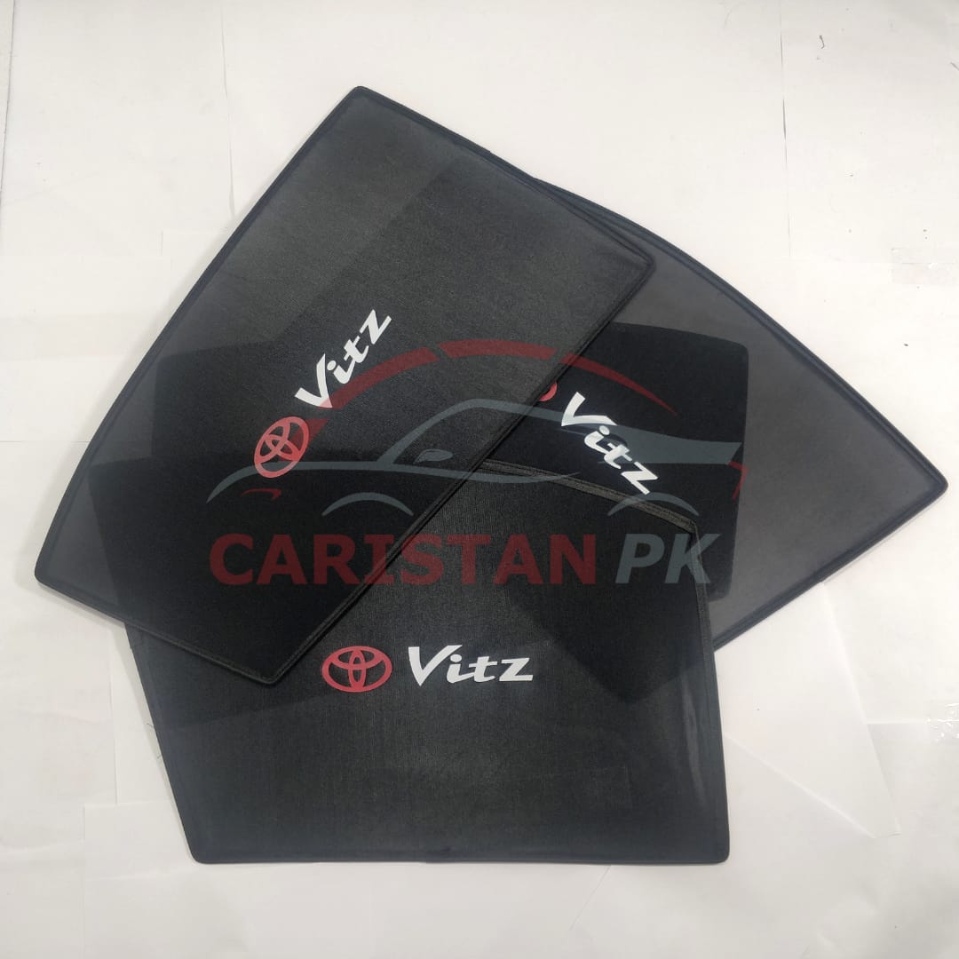 Toyota Vitz Sunshades With Logo 2000-05